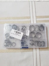 Abrazaderas de manguera continua de una sola oreja, 45/80-5,8mm, abrazaderas de manguera de acero inoxidable 23,5, anillos de fijación de pulgada para sellado de tipos de manguera, 304 Uds.