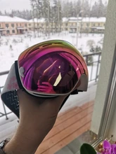 COPOZZ-Gafas de esquí profesionales para hombre y mujer, lentes de doble capa antiniebla, UV400, esquí grande, Snowboard, gafas de nieve