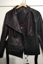 Jacket Short Turn-Down-Collar Spring Faux-Leather AORRYVLA Fashion Women New Length Slim-Style