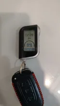 Llavero para mando a distancia LCD Vertical A93, sistema de alarma antirrobo para coche, bidireccional, rusa, A93