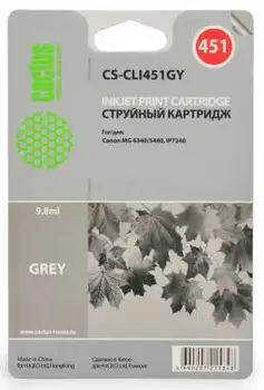 

Cartridge cs-cli451gy cactus Gray for Canon mg 6340/5440/ip7240 (9,8 ml)
