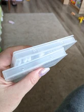 Caja de almacenamiento con ranuras de plástico para limas de uñas, accesorios de manicura con soporte transparente acrílico, 20 unidades