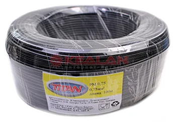 

Titan PM 0,75 wire mounting black 0,75mm, 100 m.