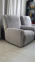 Protection-Pad Furniture-Cover Recliner Charcoal-Gray Non-Slip Fleece European-Style