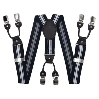 

Suspenders for trousers wide (4 cm, 6 clips, blue) 55124