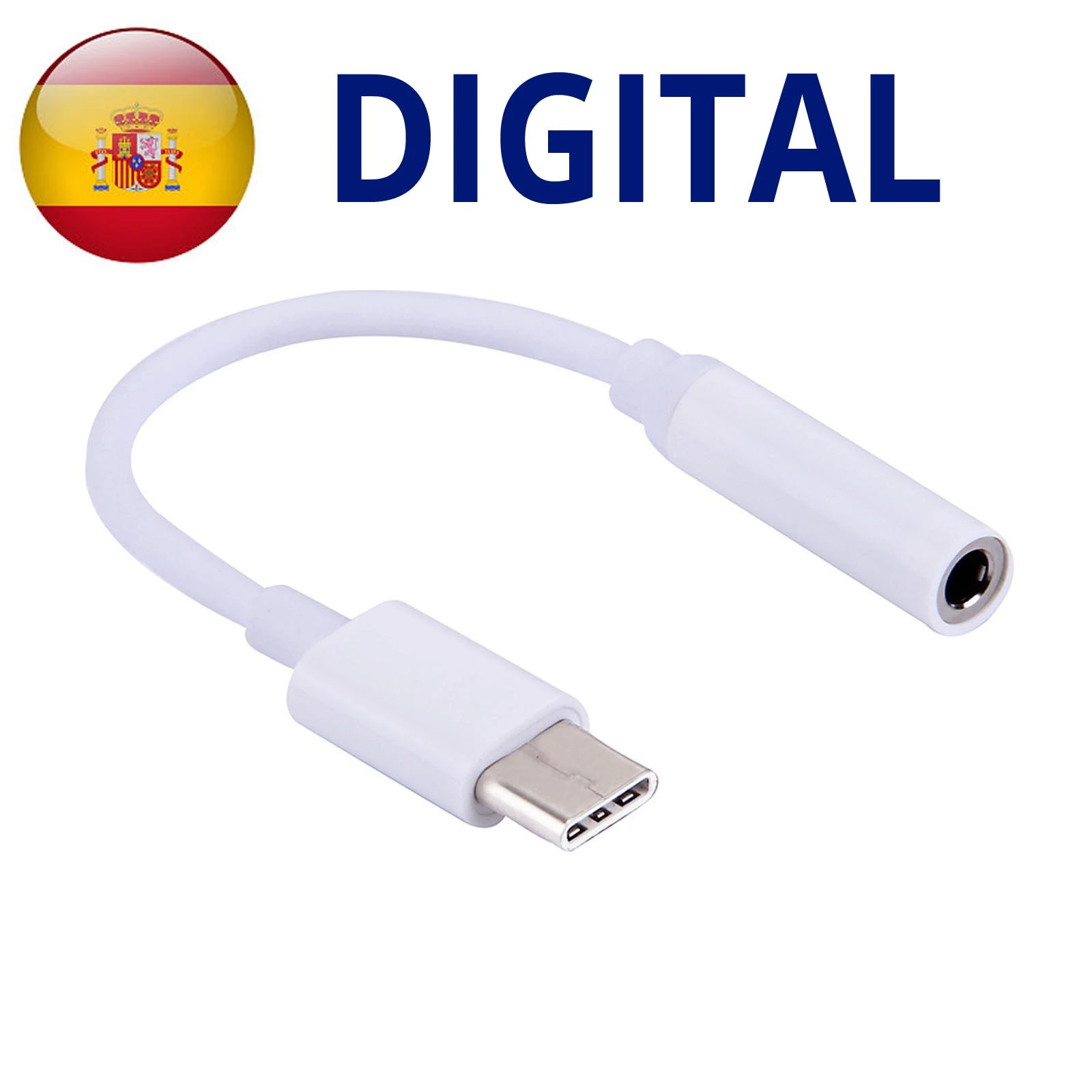 Adaptador Cable de USB tipo C Mini Jack de 3,5mm Digital Digit Cable Aux para auriculares de USB C 3,5mm para HUAWEI XIAOMI y SAMSUNG S20 S20 FE y Amplia