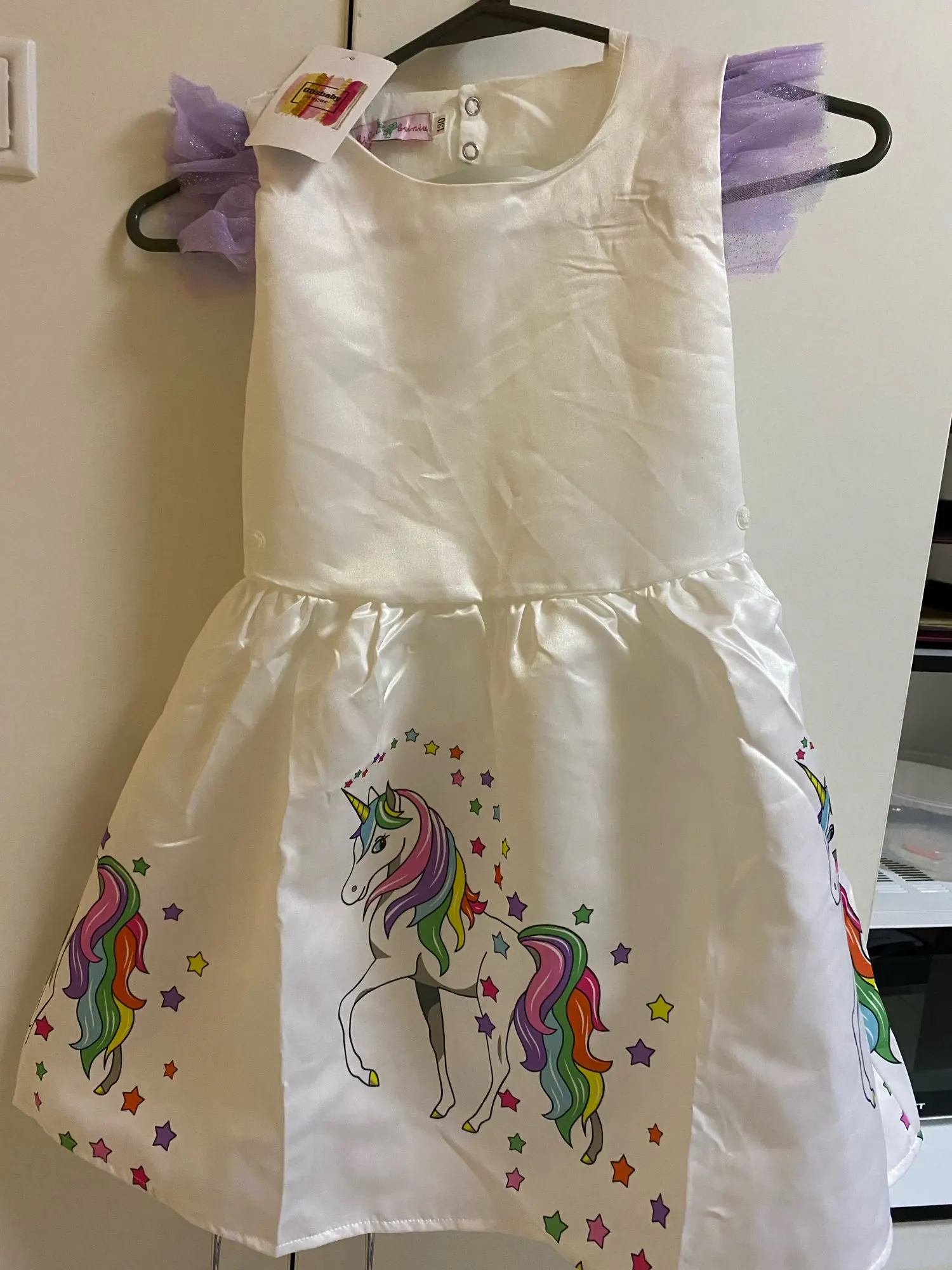 Christmas Girls Unicorn Dress with Long Tail + Wings Wig Hairband Baby Girl Princess Birthday Party Ball Gown Kids Horse Clothes|Dresses|   - AliExpress