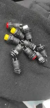 Interruptor de botón momentáneo DS228, botón de bloqueo de encendido/apagado para tablero de coche, barco, 12V, DS428, 10 Uds.