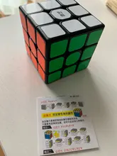 QiYi navegar W 3x3x3 magia de velocidad cubo negro profesional de 3x3 cubo Puzzle educativos juguetes para niños de regalo 3x3