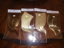 AliLeader Limpio frente falso pinza con flecos en flequillo postizo con de pelo sintético de alta temperatura