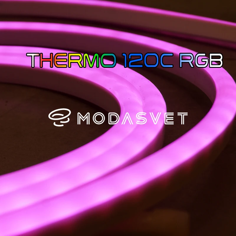 THERMO 120C RGB Термостойкая многоцветная светодиодная лента для бани и сауны.