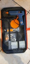 Kit de herramientas de Pistola de Pegamento Caliente con ajuste de temperatura, pistola de silicona de 150W para reparación de artesanías, bricolaje, barras de pegamento de 11mm, boquilla de cobre puro