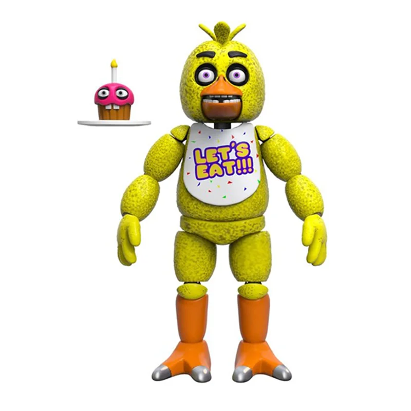 Подвижная фигурка ФНАФ Чика Пять ночей с Фредди Articulated Chica Action Figure Five Nights at Freddy’s
