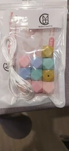 Mabomasticar-Cuentas de dentición hexagonales de 17mm, 10 Uds., grado alimenticio, sin BPA, cuentas de silicona suave, mordedores de bebé, joyería para chupete