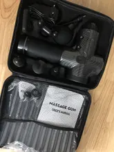 Pantalla LCD eléctrica masaje muscular arma 30 engranajes Fascia de tejido profundo masajeador cuello cuerpo atrás relajación dolor alivio Fitness relajarse