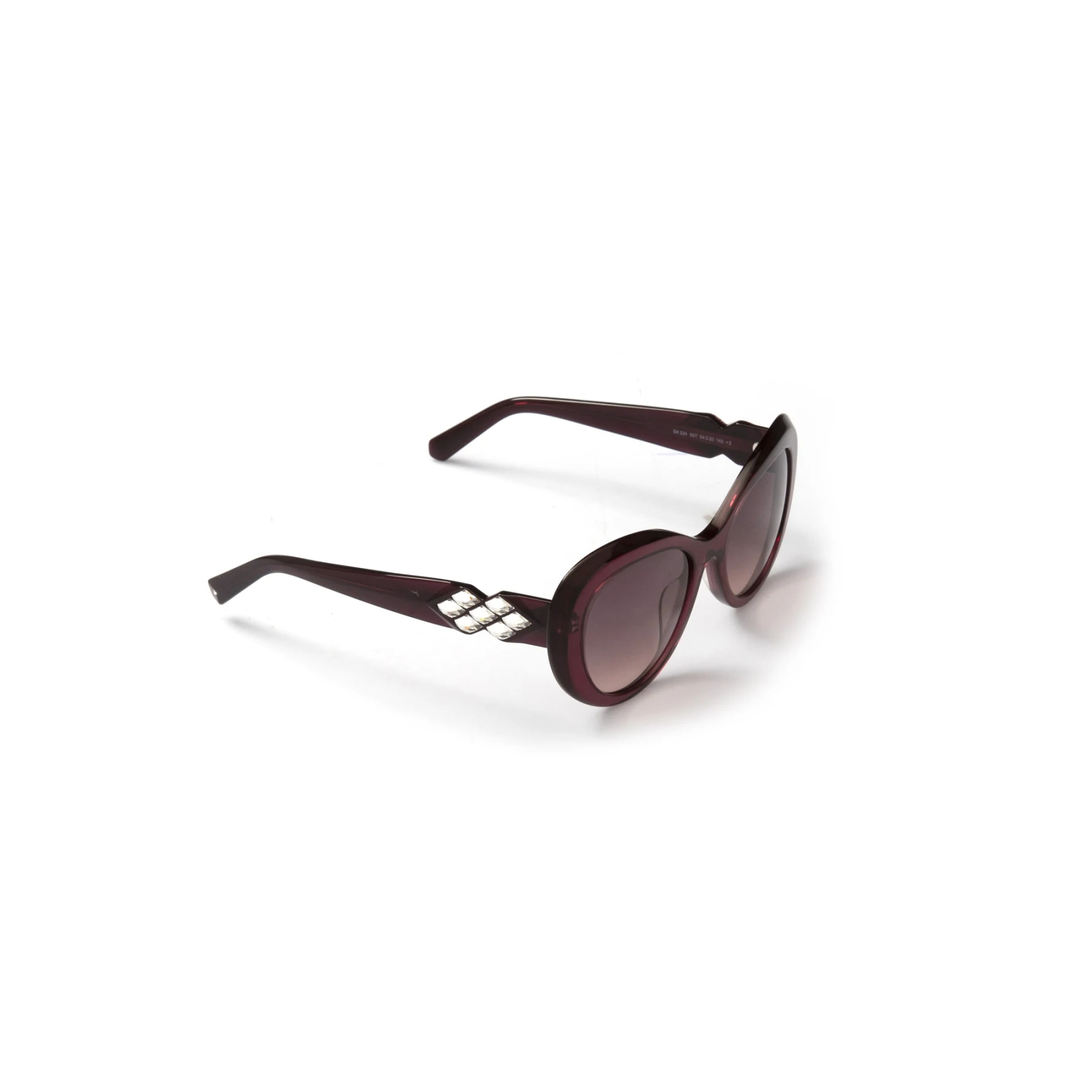 

Women's sunglasses swr 0224 69t Bone Burgundy organic oval aval 54-20-140 swarovski