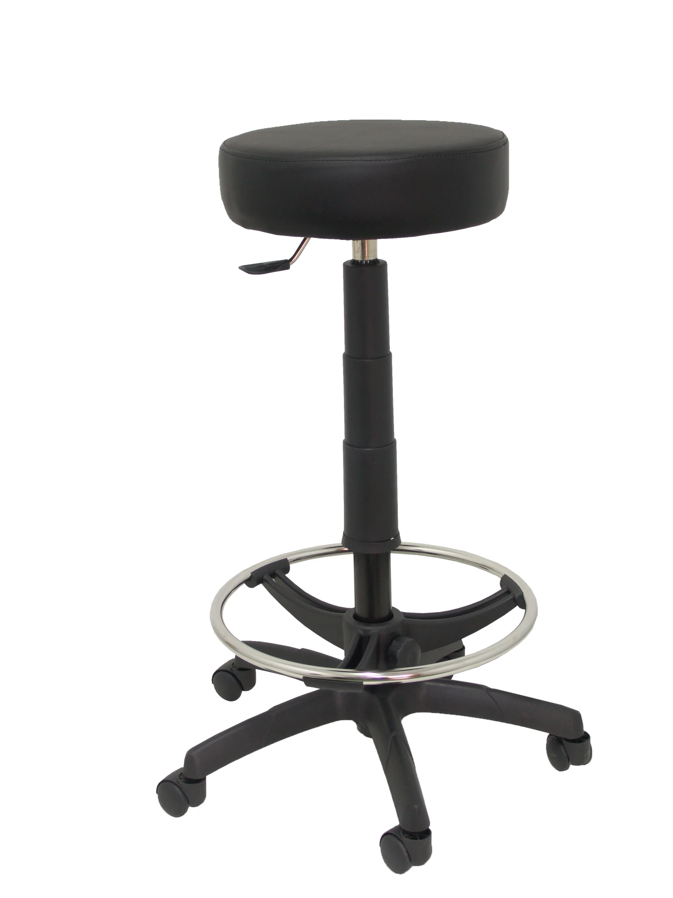buy Stool working, swivel and dimmable in high altitude using cylinder gas (include hoop foot pegs Chrome) Upholstered