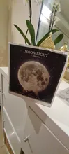 Night-Light Moon-Lamp Gift Photo-Customized 3d-Printing Rechargeable Personality 