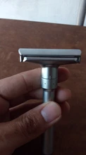 Maquinilla de afeitar de seguridad clásica para hombre, doble filo, ajustable, con hojas recubiertas de titanio, 5 uds.