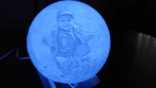 Night-Light Moon-Lamp Gift Photo-Customized 3d-Printing Rechargeable Personality 