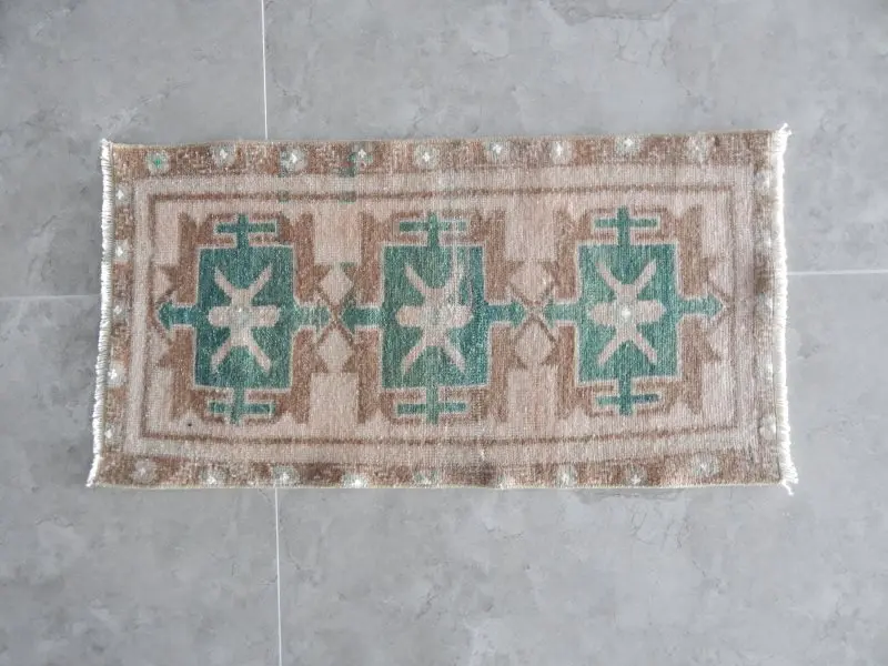 Нейтральный маленький мягкий цветной ковер 17 ''X 33''/44X83 см