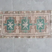 Нейтральный маленький мягкий цветной ковер 17 ''X 33''/44X83 см