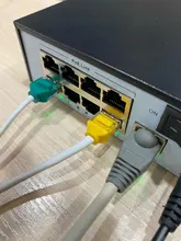 Divisor POE 2 en 1, conector de cableado de red, cabezal de conector RJ45 de tres vías para instalación de cámara de seguridad