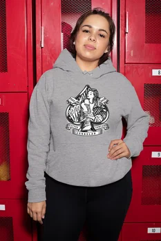 

Angemiel Wear Poker Women 'S Gray Hooded Sweatshirt