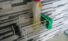Organizador para fregadero de cocina, soporte de esponja, escurridor de especias, cesta, estante de botellas, gancho, accesorios
