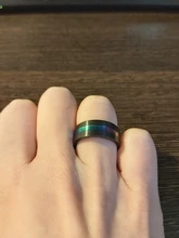 FDLK-Anillo de madera con incrustaciones de flecha y concha para hombre, joyería de lujo, 8mm, 24 estilos