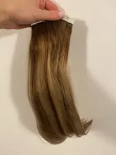 Cinta de cabello humano Natural para mujer, cabello humano Remy Real, trama de piel recta, Balayage Invisible sin costuras, brillo completo
