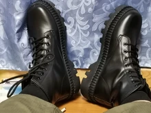 Botas media Top de tela gruesa para hombre, zapatos informales coreanos de tendencia británica, botas de invierno, color negro, novedad de 2020