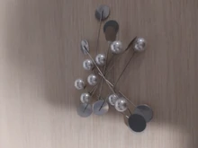 10 piezas de oro Chapado en plata imitación Aleación de perlas cobre largo broche Pin para bricolaje broches solapa vestido piezas de joyería Accesorios