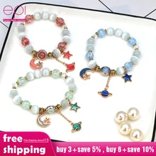 Браслет из натурального камня, йога мала для чакр, браслет OM Lotus для женщин и мужчин, браслет из бисера, ювелирные изделия, браслеты, Прямая поставка