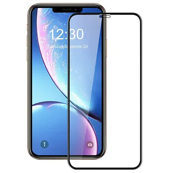 

Protector de pantalla para iPhone 11 (6.1'') Cristal completo cubre todo Negro Full Glue