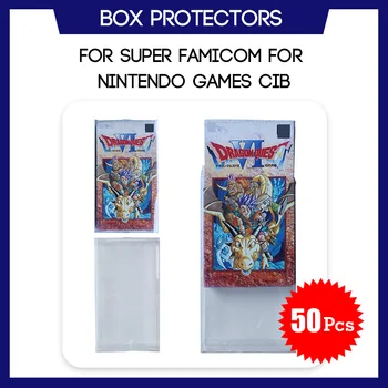 

Box Protector For Super Famicom For Nintendo Japanese Games CIB Complete In Box Custom Made Clear Plastic Case 50 Pcs
