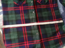 Plaid Shirt Tops Check Blouse Velvet Warm Long Winter Women's Blusas Female Full-Sleeve