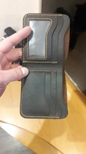 Handmade Wallet Purse Cartera Real-Leather Portfel Male Top Men for Durable Hombre Retro
