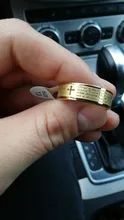 ELSEMODE de acero de titanio de la Iglesia Ortodoxa Rusa de las escrituras de la Biblia del señor Cruz con oración anillos para los hombres y las mujeres joyería cristiana