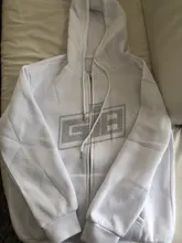 Dulzura-Sudadera de manga larga con estampado de anillo de imitación letra para mujer, ropa informal holgada de gran tamaño con cremallera, otoño e invierno, 2020