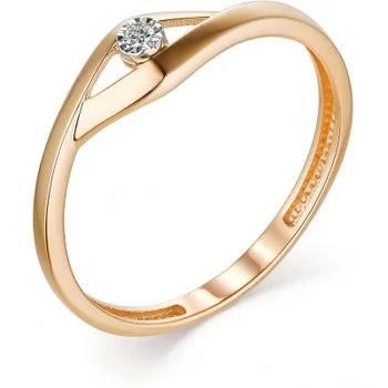 

Alcor ring with 1 red gold diamond