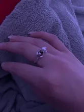 Anillo de compromiso de dos sirenas con perlas para mujer, joyería de boda, Color plata antigua, regalos de amor