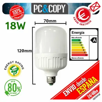 

LED bulb E27 B22 18W white light 6500K low consumption high brightness Flat