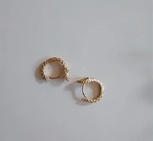 ANENJERY-pendientes de aro de serpiente para mujer, de Plata de Ley 925, pendientes de uso diario francés con personalidad, joyería S-E1455