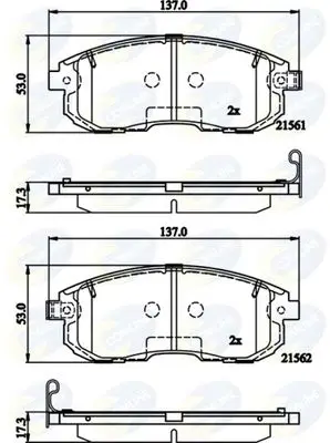 Disc brake pads COMLINE CBP32202 | Автомобили и мотоциклы