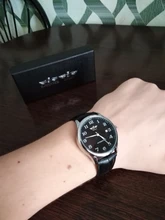 Reloj mecánico automático de negocios para hombre, con correa de cuero maestro de tiempo, esfera blanca, calendario, fecha, clásico