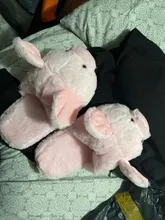 Indoor Slippers Pig-Shoes Floor Plush Furry Pink Winter Women Fashion Cute Ladies Home