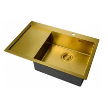 Мойка для кухни ZorG ZL R 780510-R BRONZE(PVD покрытие, устойчива к царапинам, монтаж врезной, подстольный, в уровень