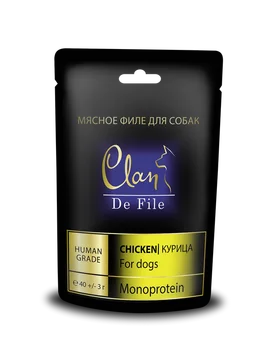 

Clan De file delicacy for dogs chicken, 40g 5 PCs
