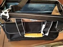 Bolsa de herramientas portátil para electricista, multifunción, instalación de reparación, lona, grande, gruesa, bolsillo de trabajo